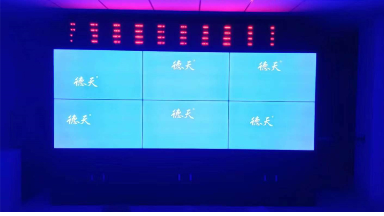 福建漳州东55寸3×2液晶拼接屏落地式机柜