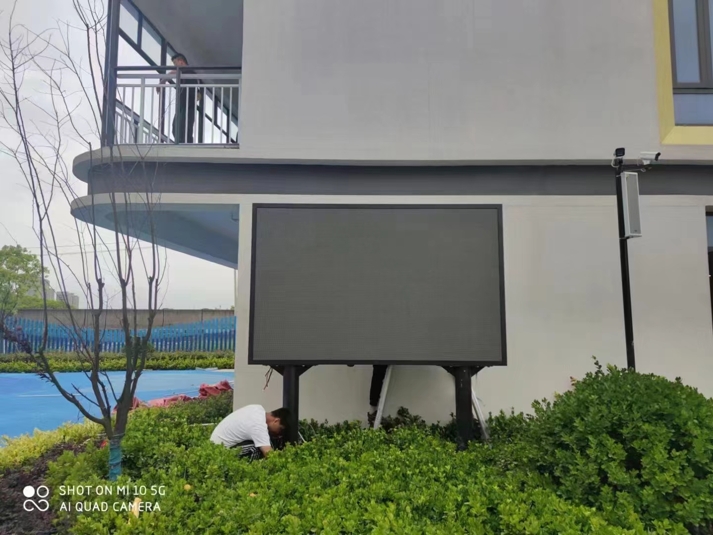 Installation of outdoor and indoor LED full color screens in CRRC factory area