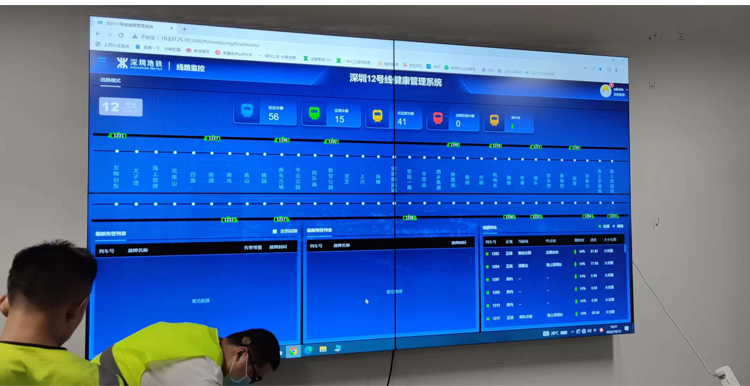 65 inch 4k splicing screen applied to Shenzhen subway station